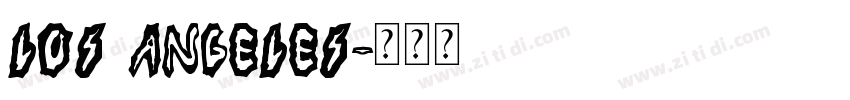 Los Angeles字体转换